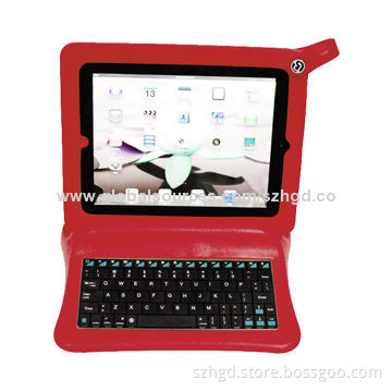Kids' Friendly Cover Case for iPad, with Bluetooth Keyboard, Fall-resistant and Anti-slip